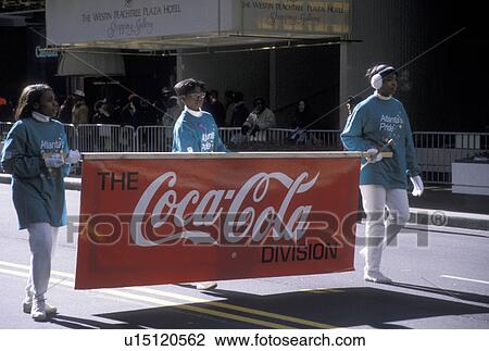 parade, Coca Cola sign, Martin Luther King, Jr Atlanta, Georgia, GA, Parade celebrating Martin Luther King Jr. holiday in downtown Atlanta. View Large Photo Image Stock Image - parade, Coca Cola sign, Martin Luther King, Jr Atlanta, Georgia, GA, Parade celebrating Martin Luther King Jr. holiday in downtown Atlanta. . Fotosearch