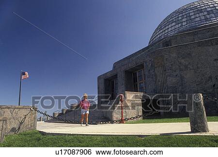 Planetarium, Chicago, IL, Illinois, Woman walking outside the Adler Planetarium and Astronomy Museum in Chicago. View Large Photo Image Stock Photograph - Planetarium, Chicago, IL, Illinois, Woman walking outside the Adler Planetarium and Astronomy Museum in Chicago.. Fotosearch