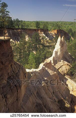 Providence Canyon, GA, Georgia, Lumpkin, Georgia's Little Grand Canyon at Providence Canyon State Park. View Large Photo Image Picture - Providence Canyon, GA, Georgia, Lumpkin, Georgia's Little Grand Canyon at Providence Canyon State Park. . Fotosearch