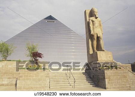 Stock Image -  pyramid, Memphis, TN, Tennessee, The Pyramid Arena in Memphis.. Fotosearch