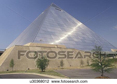 Stock Image -  pyramid, Memphis, TN, Tennessee, The Pyramid Arena in Memphis.. Fotosearch