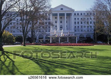 resort, inn, White Sulphur Springs, WV, West Virginia, The Greenbrier Hotel a classic historic large-scale hotel in White Sulphur Springs. View Large Photo Image Stock Photograph - resort, inn, White Sulphur Springs, WV, West Virginia, The Greenbrier Hotel a classic historic large-scale hotel in White Sulphur Springs.. Fotosearch