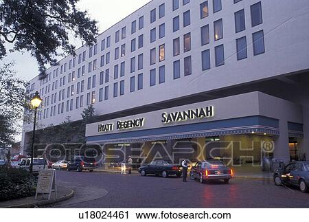 resort, Savannah, GA, hotel, Georgia, Hyatt Regency Hotel on the Historic River Front in Savannah. View Large Photo Image Stock Image - resort, Savannah, GA, hotel, Georgia, Hyatt Regency Hotel on the Historic River Front in Savannah. . Fotosearch