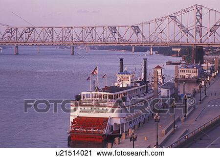riverboat, Louisville, KY, Kentucky, Ohio River, Belle of Louisville Riverboat a stern wheel steamboat docked along the Ohio River. View Large Photo Image Stock Image - riverboat, Louisville, KY, Kentucky, Ohio River, Belle of Louisville Riverboat a stern wheel steamboat docked along the Ohio River. . Fotosearch