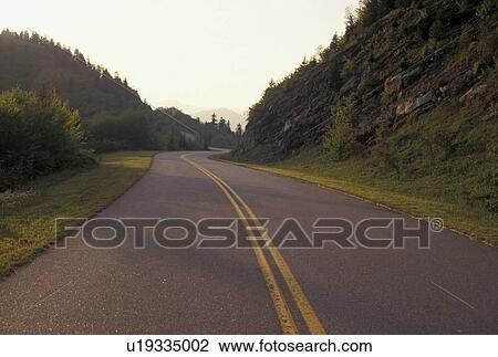 road, Blue Ridge Parkway, NC, North Carolina, The Blue Ridge Parkway is a scenic drive winding through the mountains in North Carolina. View Large Photo Image Stock Image - road, Blue Ridge Parkway, NC, North Carolina, The Blue Ridge Parkway is a scenic drive winding through the mountains in North Carolina.. Fotosearch
