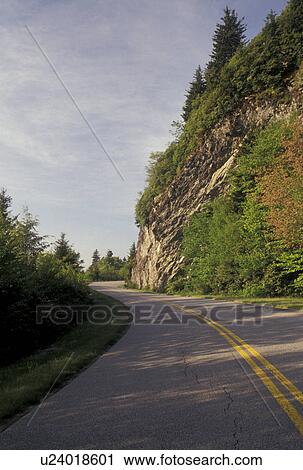 road, NC, Blue Ridge Parkway, North Carolina, The Blue Ridge Parkway is a scenic drive winding through the mountains of North Carolina. View Large Photo Image Stock Image - road, NC, Blue Ridge Parkway, North Carolina, The Blue Ridge Parkway is a scenic drive winding through the mountains of North Carolina.. Fotosearch