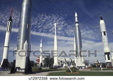 rocket, Kennedy Space Center, FL, Florida, Spaceport USA, Rocket Garden at Kennedy Space Center on Merritt Island. View Large Photo Image Stock Photo - rocket, Kennedy Space Center, FL, Florida, Spaceport USA, Rocket Garden at Kennedy Space Center on Merritt Island.. Fotosearch
