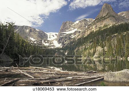 Rocky Mountain Nat'l Park, Rocky Mountains, CO, Colorado, Scenic view of Odessa Lake and surrounding mountains in Rocky Mountain National Park. View Large Photo Image Stock Image - Rocky Mountain Nat'l Park, Rocky Mountains, CO, Colorado, Scenic view of Odessa Lake and surrounding mountains in Rocky Mountain National Park.. Fotosearch