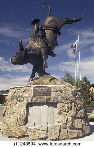 rodeo, Cheyenne, WY, Wyoming, Statue of Lane Frost riding a bronco bull at the Cheyenne Frontier Days Old West Museum in Cheyenne. View Large Photo Image Picture - rodeo, Cheyenne, WY, Wyoming, Statue of Lane Frost riding a bronco bull at the Cheyenne Frontier Days Old West Museum in Cheyenne.. Fotosearch