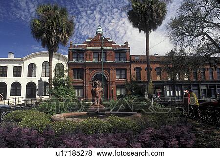 Savannah, GA, Georgia, 1886 Cotton Exchange Building along Factor's Walk on Bay Street in Savannah. View Large Photo Image Stock Photo - Savannah, GA, Georgia, 1886 Cotton Exchange Building along Factor's Walk on Bay Street in Savannah. . Fotosearch