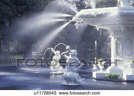 Savannah, GA, Georgia, Fountain, resembling the one in Place de la Concorde in Paris is the centerpiece in Forsyth Park in Savannah. View Large Photo Image Stock Image - Savannah, GA, Georgia, Fountain, resembling the one in Place de la Concorde in Paris is the centerpiece in Forsyth Park in Savannah. . Fotosearch