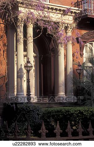 Savannah, GA, Georgia, Front door of an historic home in Historic Savannah in the spring. View Large Photo Image Stock Image - Savannah, GA, Georgia, Front door of an historic home in Historic Savannah in the spring. . Fotosearch
