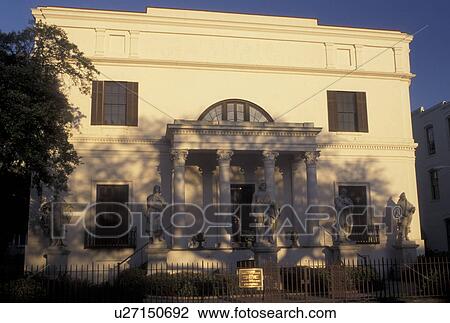 Stock Image -  Savannah, GA, Georgia, Telfair Academy of Arts & Sciences in Savannah. . Fotosearch