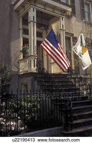 Savannah, GA, Georgia, The Gastonian Inn, a classic historic bed and breakfast, in Historic Savannah in the spring. View Large Photo Image Stock Image - Savannah, GA, Georgia, The Gastonian Inn, a classic historic bed and breakfast, in Historic Savannah in the spring. . Fotosearch