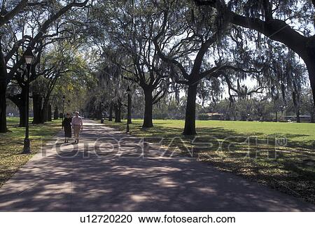 Savannah, GA, Georgia, Walking path in Forsyth Park in Savannah. View Large Photo Image Stock Image - Savannah, GA, Georgia, Walking path in Forsyth Park in Savannah. . Fotosearch