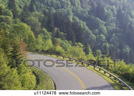 scenic road, NC, Blue Ridge Parkway, North Carolina, The Blue Ridge Parkway is a scenic drive winding through the mountains of North Carolina. View Large Photo Image Stock Photo - scenic road, NC, Blue Ridge Parkway, North Carolina, The Blue Ridge Parkway is a scenic drive winding through the mountains of North Carolina.. Fotosearch