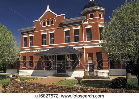 Stock Image -  Selma, Alabama, AL, The Old brick Depot Museum in Selma in the spring.. Fotosearch