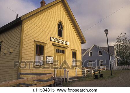 Sherbrooke, Nova Scotia, NS, Canada, Temperance Hall at Sherbrooke Village an 1860 Lumbering and Mining Town in Sherbrooke in Nova Scotia. View Large Photo Image Stock Photography - Sherbrooke, Nova Scotia, NS, Canada, Temperance Hall at Sherbrooke Village an 1860 Lumbering and Mining Town in Sherbrooke in Nova Scotia. . Fotosearch
