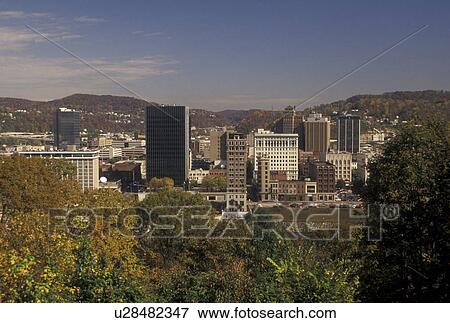 skyline, Charleston, WV, West Virginia, Skyline of downtown Charleston in autumn. View Large Photo Image Stock Photo - skyline, Charleston, WV, West Virginia, Skyline of downtown Charleston in autumn.. Fotosearch