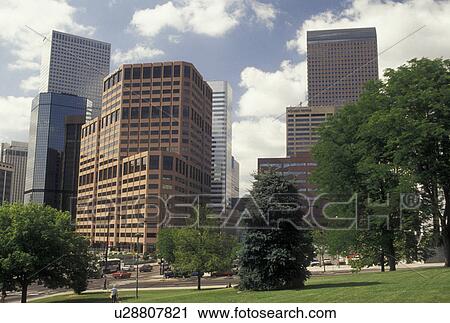 skyline, Denver, CO, Colorado, Skyline of downtown Denver. View Large Photo Image Stock Image - skyline, Denver, CO, Colorado, Skyline of downtown Denver.. Fotosearch