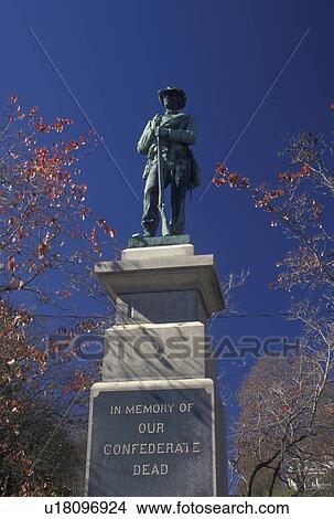 Picture -  soldier, confederacy, monument, Lewisburg, WV, West Virginia, Confederate Memorial Statue in Lewisburg.. Fotosearch