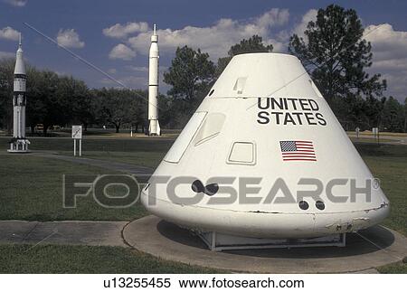 space center, Mississippi, MS, Bay St. Louis, Rockets and Apollo command module displayed outside the John C. Stennis Space Center in Bay St. Louis. View Large Photo Image Stock Photography - space center, Mississippi, MS, Bay St. Louis, Rockets and Apollo command module displayed outside the John C. Stennis Space Center in Bay St. Louis. . Fotosearch