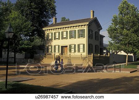 Springfield, IL, Illinois, Lincoln Home National Historic Site in Springfield. View Large Photo Image Stock Photo - Springfield, IL, Illinois, Lincoln Home National Historic Site in Springfield.. Fotosearch