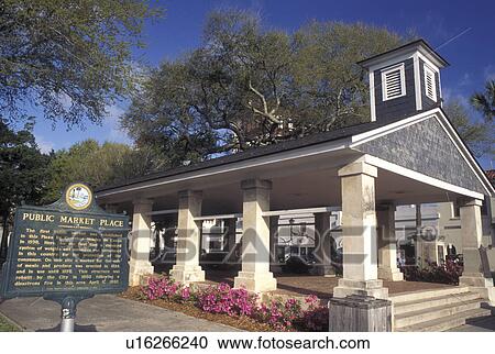 St. Augustine, FL, Florida, Old Market in the Public Market Place in the Old City in Saint Augustine. View Large Photo Image Stock Image - St. Augustine, FL, Florida, Old Market in the Public Market Place in the Old City in Saint Augustine.. Fotosearch