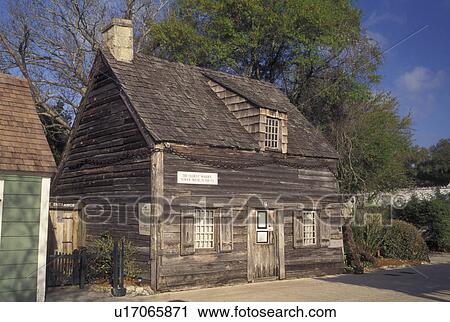 St. Augustine, FL, Florida, Oldest Wooden Schoolhouse in The Old City in Saint Augustine. View Large Photo Image Stock Image - St. Augustine, FL, Florida, Oldest Wooden Schoolhouse in The Old City in Saint Augustine.. Fotosearch