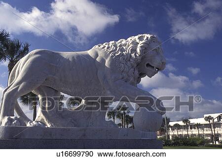 St. Augustine, FL, lion, Florida, Statue of a lion guards the Bridge of Lions in Saint Augustine. View Large Photo Image Stock Image - St. Augustine, FL, lion, Florida, Statue of a lion guards the Bridge of Lions in Saint Augustine.. Fotosearch