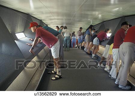 Stock Photo -  St. Louis, Gateway Arch, MO, Missouri, Inside the Gateway Arch in Saint Louis. Jefferson National Expansion Memorial. Gateway to the West.. Fotosearch