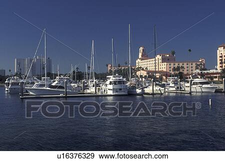 St. Petersburg, FL, resort, Tampa Bay, Florida, Marina at The Stouffer Vinoy Resort at North Yacht Basin on Tampa Bay in Saint Petersburg. View Large Photo Image Stock Photo - St. Petersburg, FL, resort, Tampa Bay, Florida, Marina at The Stouffer Vinoy Resort at North Yacht Basin on Tampa Bay in Saint Petersburg.. Fotosearch