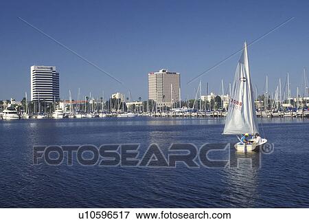 St. Petersburg, FL, Tampa Bay, Florida, Sailing on Tampa Bay with a view of downtown Saint Petersburg. View Large Photo Image Stock Photo - St. Petersburg, FL, Tampa Bay, Florida, Sailing on Tampa Bay with a view of downtown Saint Petersburg.. Fotosearch