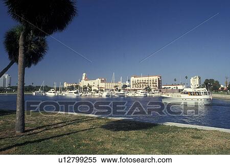 Stock Photography -  St. Petersburg, FL, Tampa Bay, Florida, North Yacht Basin on Tampa Bay in Saint Petersburg.. Fotosearch