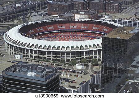stadium, aerial, St. Louis, MO, Missouri, Aerial view of Busch Stadium from The Gateway Arch in Saint Louis. View Large Photo Image Stock Photo - stadium, aerial, St. Louis, MO, Missouri, Aerial view of Busch Stadium from The Gateway Arch in Saint Louis.. Fotosearch