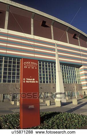 stadium, Atlanta, GA, Georgia, The Georgia Dome football stadium in Atlanta. View Large Photo Image Stock Photo - stadium, Atlanta, GA, Georgia, The Georgia Dome football stadium in Atlanta.. Fotosearch