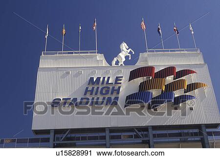 stadium, Denver, CO, Colorado, Sign at Mile High Stadium in Denver. View Large Photo Image Stock Image - stadium, Denver, CO, Colorado, Sign at Mile High Stadium in Denver.. Fotosearch