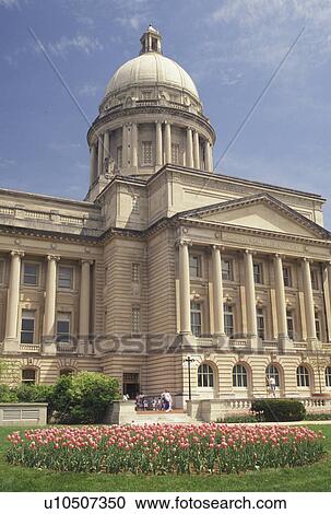 State Capitol, Frankfort, KY, State House, Kentucky, Pink tulips decorate the grounds of the Kentucky State Capitol Building in the capital city of Frankfort in the spring. View Large Photo Image Stock Image - State Capitol, Frankfort, KY, State House, Kentucky, Pink tulips decorate the grounds of the Kentucky State Capitol Building in the capital city of Frankfort in the spring.. Fotosearch