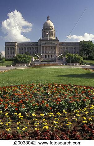 State Capitol, Frankfort, KY, State House, Kentucky, Spring flowers decorate the grounds of the Kentucky State Capitol Building in the capital city of Frankfort. View Large Photo Image Stock Image - State Capitol, Frankfort, KY, State House, Kentucky, Spring flowers decorate the grounds of the Kentucky State Capitol Building in the capital city of Frankfort.. Fotosearch