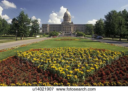 State Capitol, Frankfort, KY, Kentucky, Spring flowers decorate the grounds of the Kentucky State Capitol Building in the capital city of Frankfort. View Large Photo Image Stock Photo - State Capitol, Frankfort, KY, Kentucky, Spring flowers decorate the grounds of the Kentucky State Capitol Building in the capital city of Frankfort.. Fotosearch