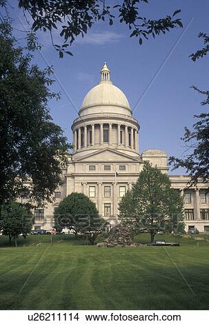 Picture -  State Capitol, Little Rock, State House, AR, Arkansas, Arkansas State Capitol Building in the capital city of Little Rock.. Fotosearch