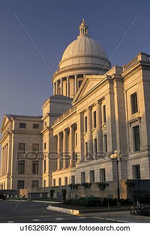 Stock Photo -  State Capitol, Little Rock, State House, AR, Arkansas, Arkansas State Capitol Building in the capital city of Little Rock.. Fotosearch
