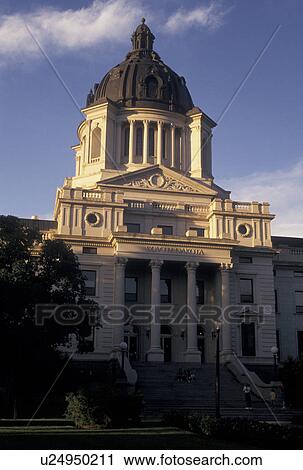 Stock Image -  State Capitol, Pierre, SD, South Dakota, The South Dakota State Capitol Building in the capital city of Pierre.. Fotosearch