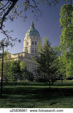 State Capitol, Topeka, State House, KS, Kansas, Kansas State Capitol Building in the capital city of Topeka. View Large Photo Image Stock Image -  State Capitol, Topeka, State House, KS, Kansas, Kansas State Capitol Building in the capital city of Topeka.. Fotosearch