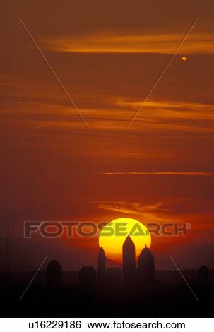 sun, Atlanta, GA, Georgia, Atlanta skyline at sunset from Stone Mountain. View Large Photo Image Stock Photograph - sun, Atlanta, GA, Georgia, Atlanta skyline at sunset from Stone Mountain.. Fotosearch