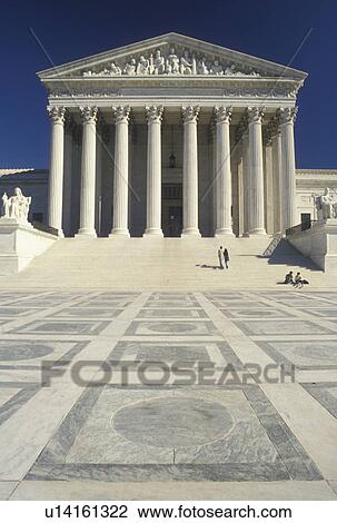 Stock Image -  Supreme Court, Washington, DC, District of Columbia, U. S. Supreme Court Building in the nation's capital Washington D. C.. Fotosearch