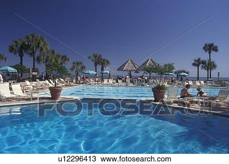 swimming pool, Hilton Head, SC, South Carolina, People sitting poolside at the Hyatt Regency Hotel at the Palmetto Dunes Oceanfront Resort on Hilton Head Island. View Large Photo Image Stock Image - swimming pool, Hilton Head, SC, South Carolina, People sitting poolside at the Hyatt Regency Hotel at the Palmetto Dunes Oceanfront Resort on Hilton Head Island.. Fotosearch