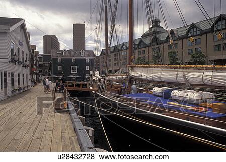 tall ship, Halifax, Bluenose II, Nova Scotia, NS, Canada, Atlantic Ocean, Halifax Harbour, Bluenose II docked at Privateers Wharf on the Halifax Waterfront in the city of Halifax in Nova Scotia. View Large Photo Image Stock Photo - tall ship, Halifax, Bluenose II, Nova Scotia, NS, Canada, Atlantic Ocean, Halifax Harbour, Bluenose II docked at Privateers Wharf on the Halifax Waterfront in the city of Halifax in Nova Scotia. . Fotosearch