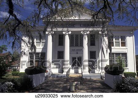 Stock Photography -  Tallahassee, FL, Florida, Carnegie Library and Art Center on the campus of Florida A&M University.. Fotosearch