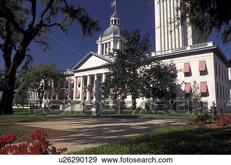 Stock Photo -  Tallahassee, FL, State Capitol, State House, Florida, The Old State Capitol in the capital city of Tallahassee.. Fotosearch